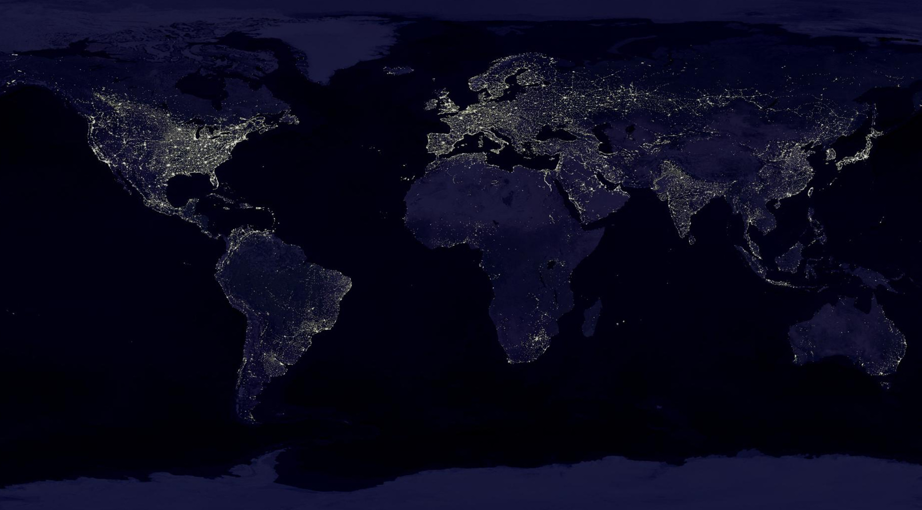 Satellite composite image of Earth