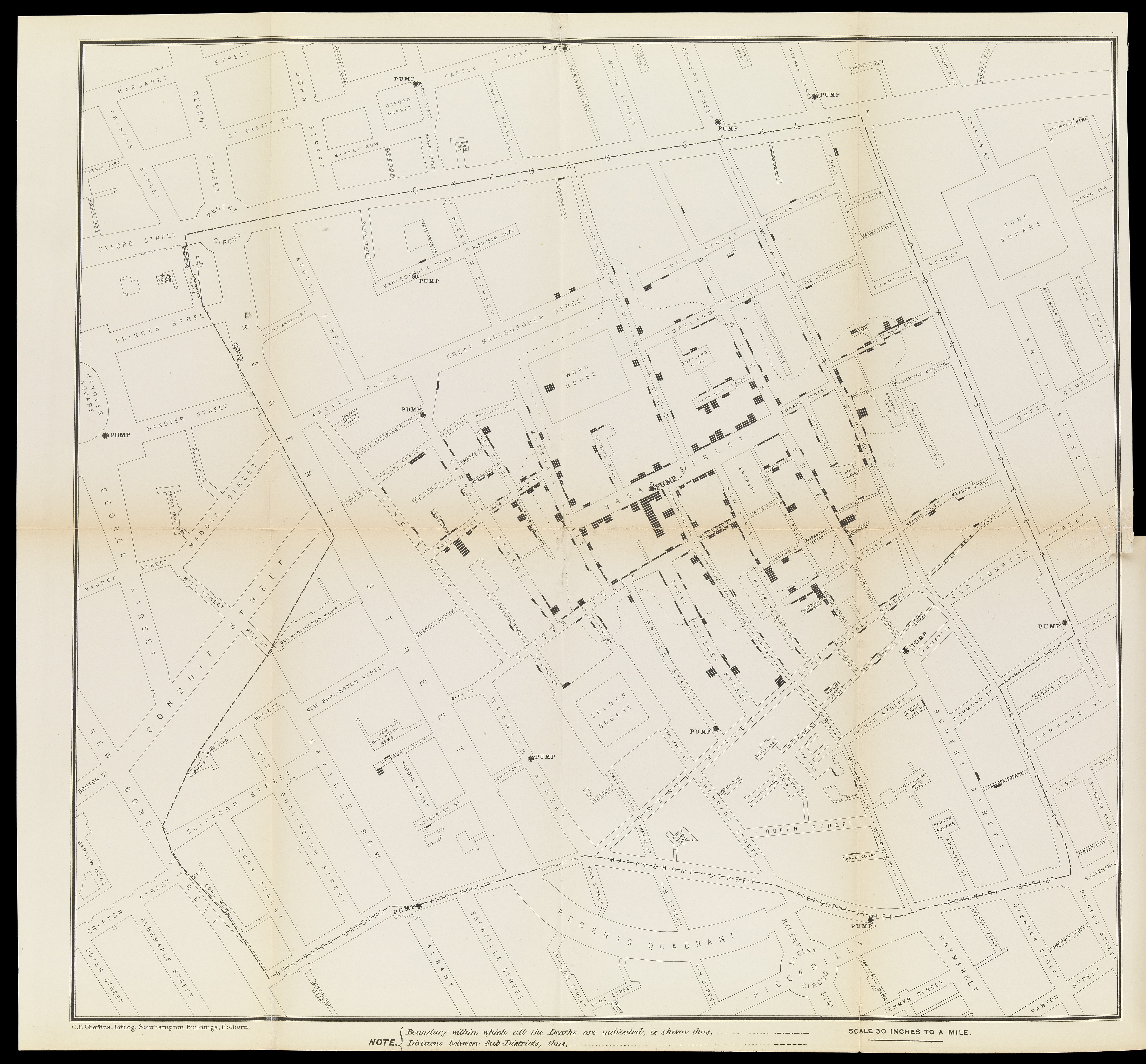 John Snow Cholera Map