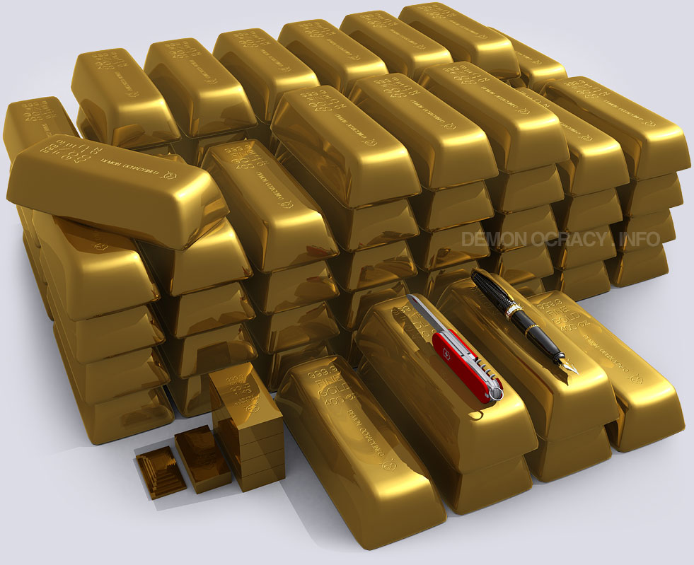 Gold - Visualized in Bullion Bars