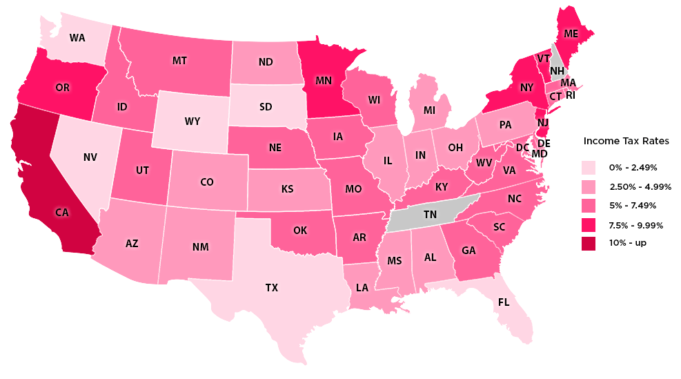 Which U.S. States Have the Lowest Taxes?