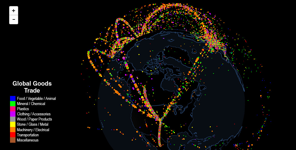 Interactive Map: The Flow of International Trade