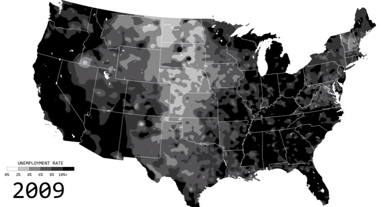 This Animated Map Shows U S  Unemployment Over Time  1990 2016  - 38