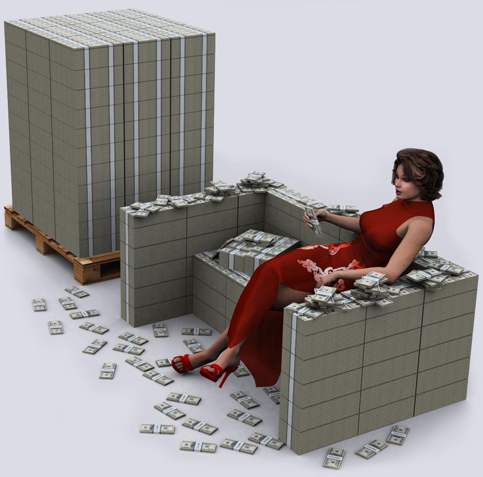  20 Trillion of U S  Debt Visualized Using Stacks of  100 Bills - 81