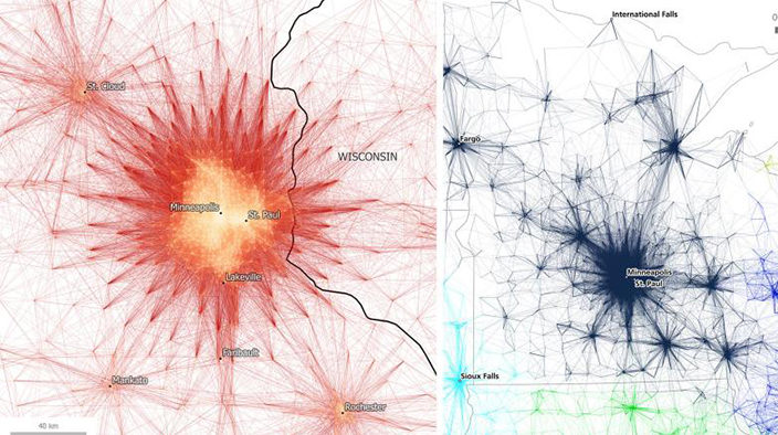 Commuters and Computers  Mapping U S  Megaregions - 41
