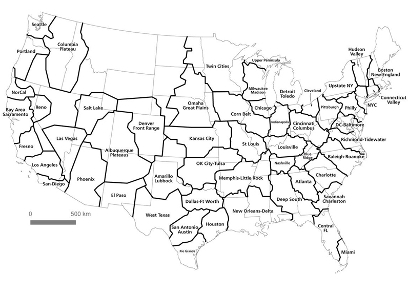 Commuters and Computers  Mapping U S  Megaregions - 25