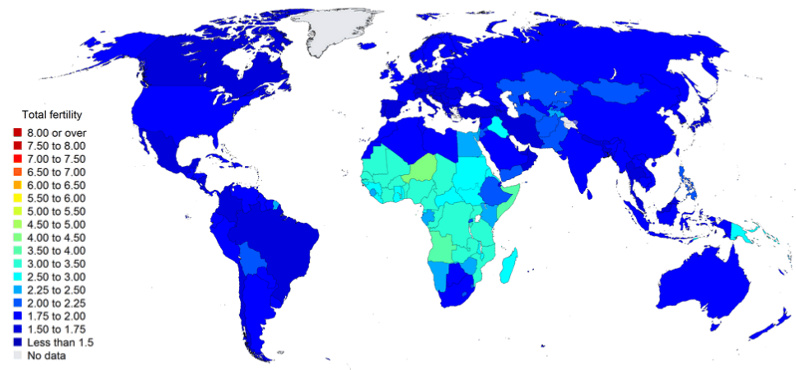 Global fertility in 2050