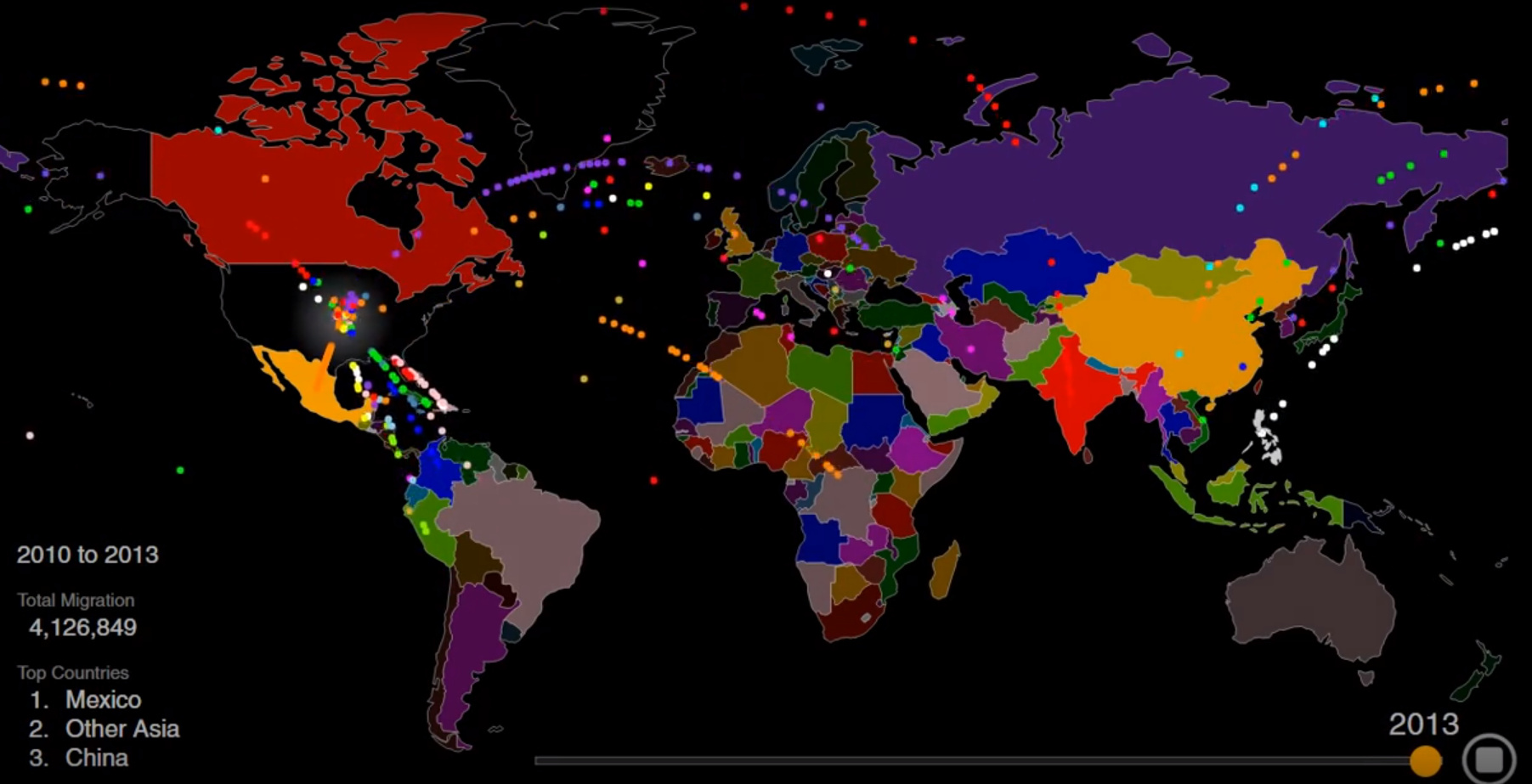 great depression migration map