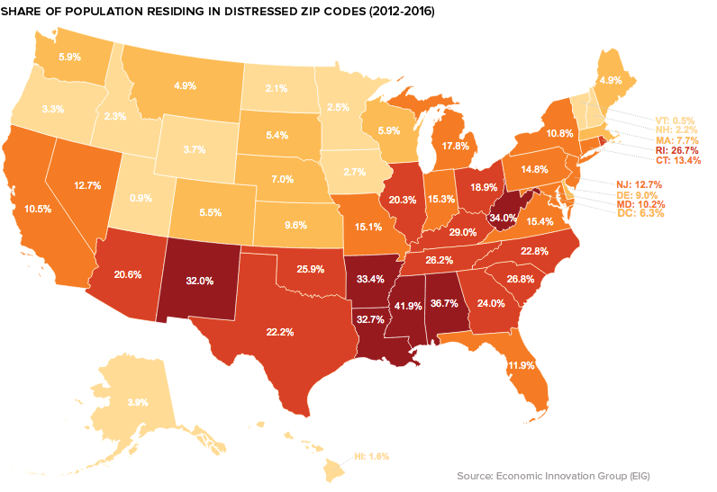 distressed communities states map