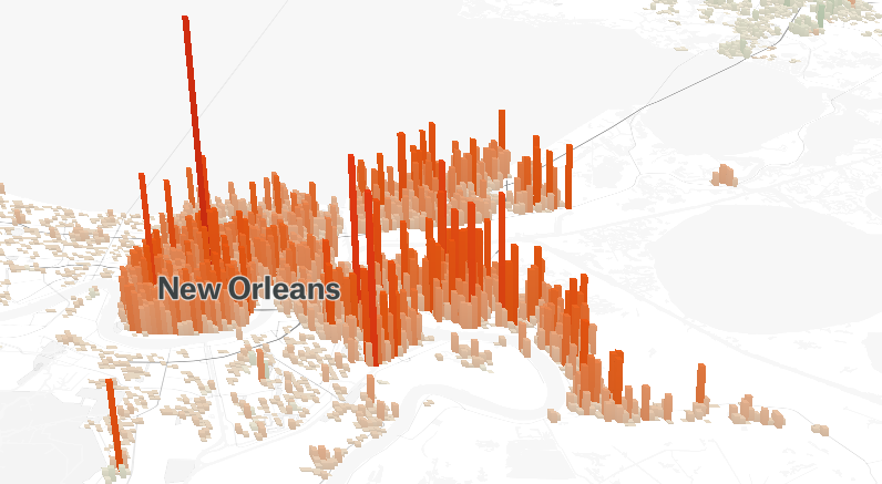 new orleans population map