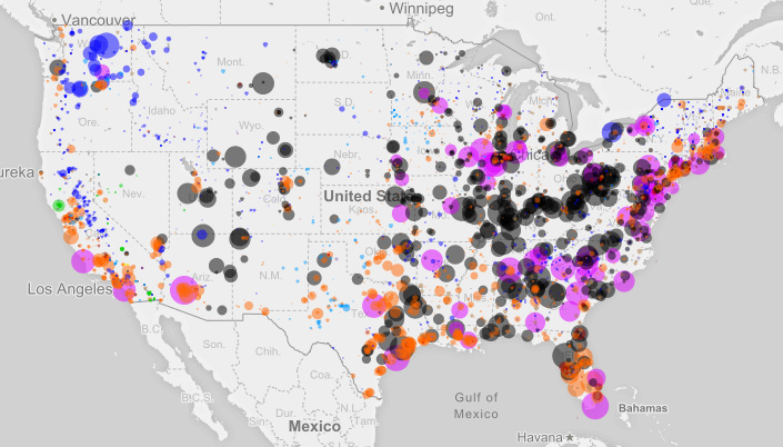 This Map Shows Every Power Plant In The United States