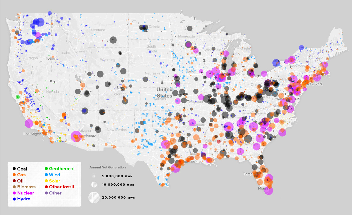 Every Power Plant in the United States