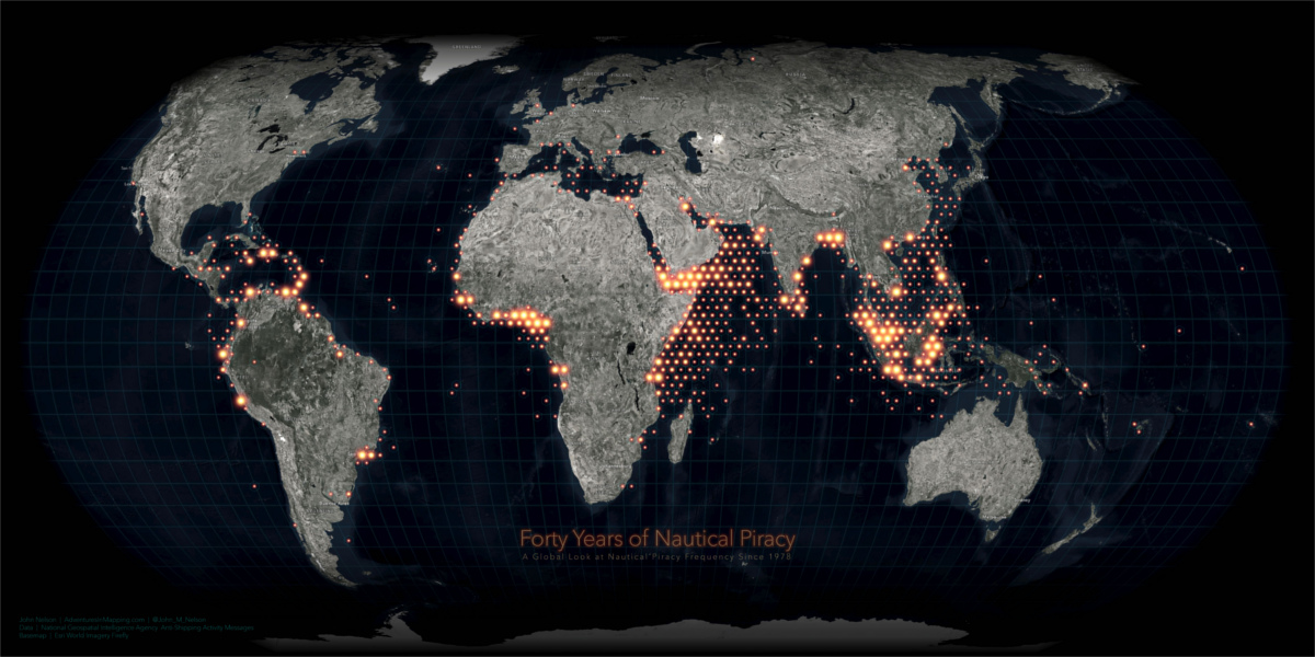 Map: Visualizing 40 Years of Nautical Piracy