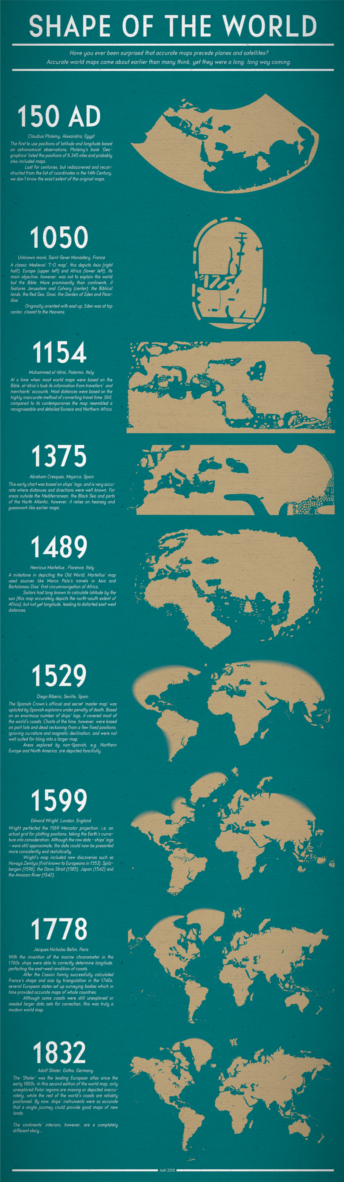 What is the oldest accurate map?