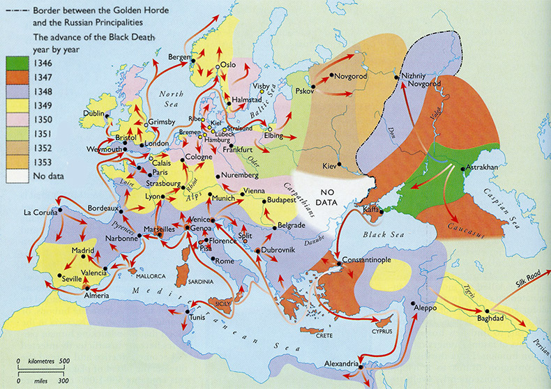 Spread of the Black Death