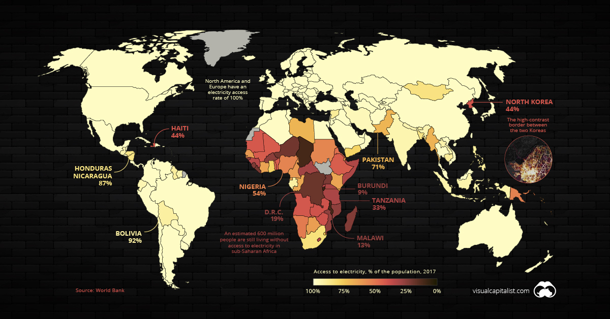 global electricity access map