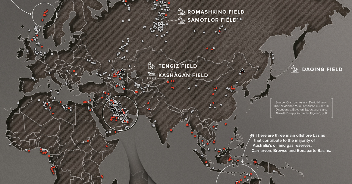 Mapped: The World's Biggest Oil Discoveries Since 1868