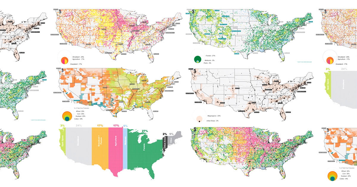 Mapped The Anatomy Of Land Use In The United States
