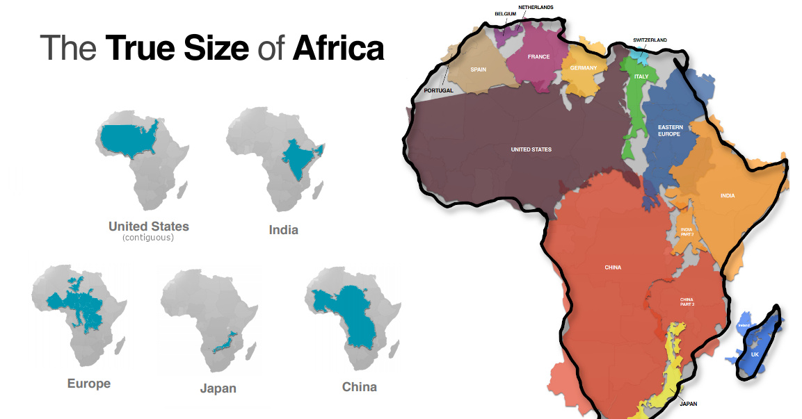 Mapped Visualizing The True Size Of Africa Visual Capitalist