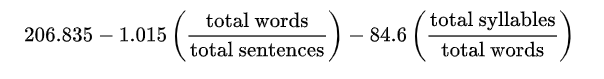 Flesch Reading Ease Test