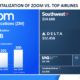 zoom vs major airlines valuation