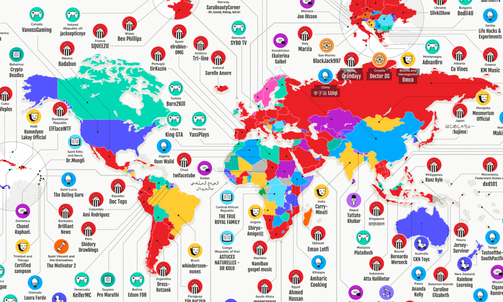 Who S The Most Popular Youtuber In Every Country - fob brunei v2 roblox