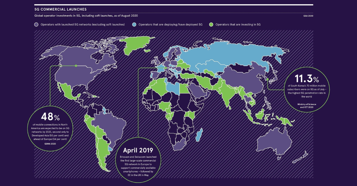 5g Availability World Map