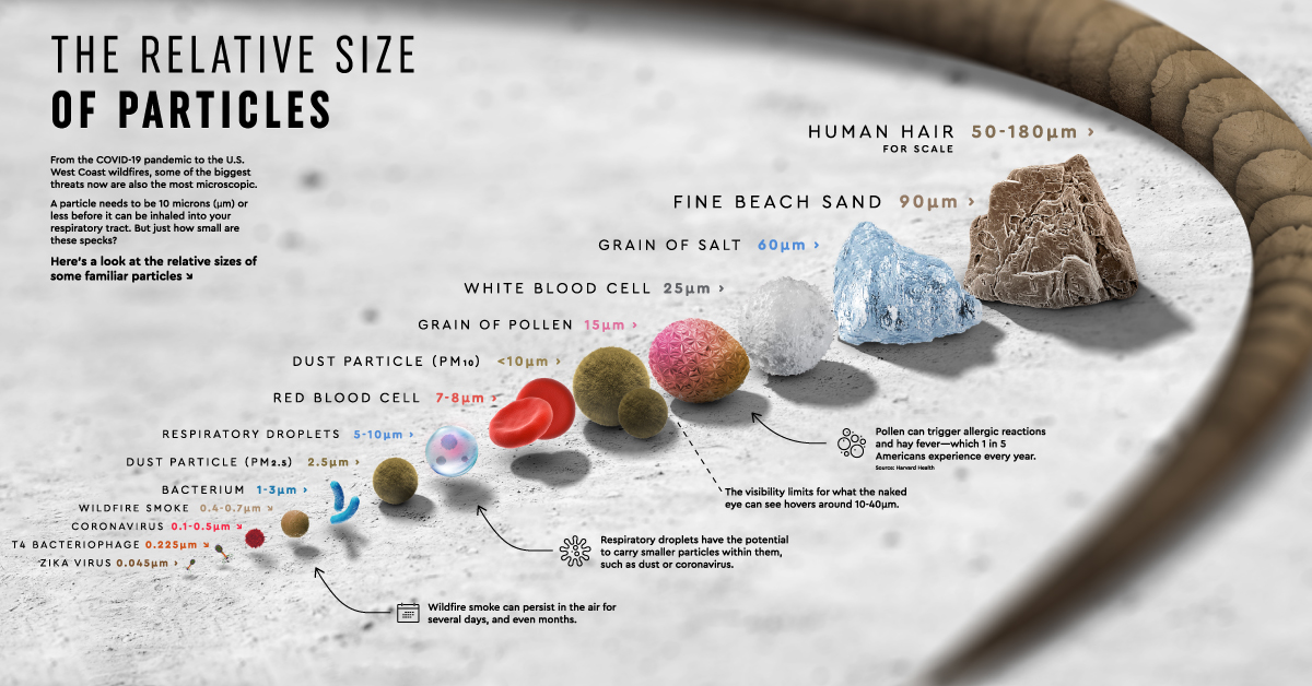 1: Comparison between particulate matter size classification. (U.S