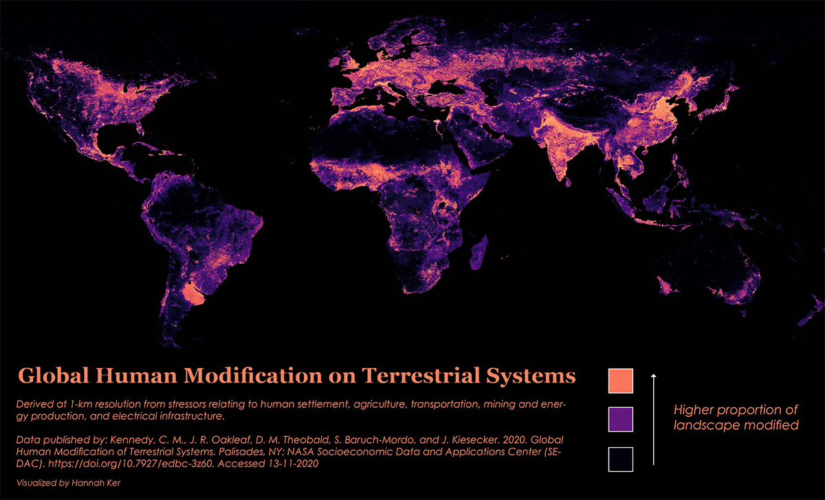 Visualizing the Human Impact on the Earth’s Surface