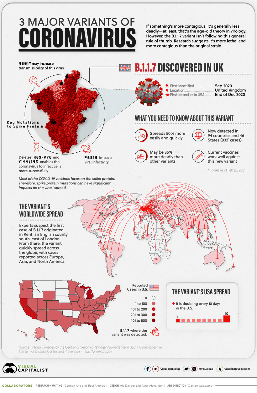 infographic for covid19 or coronavirus UK variant B.1.1.7