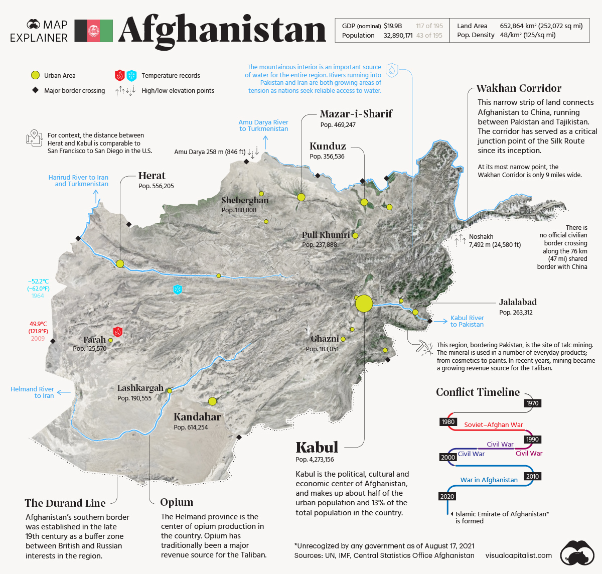 Afghanistan map world