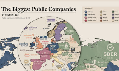 Mapping The Biggest Companies By Market Cap in 60 Countries Share