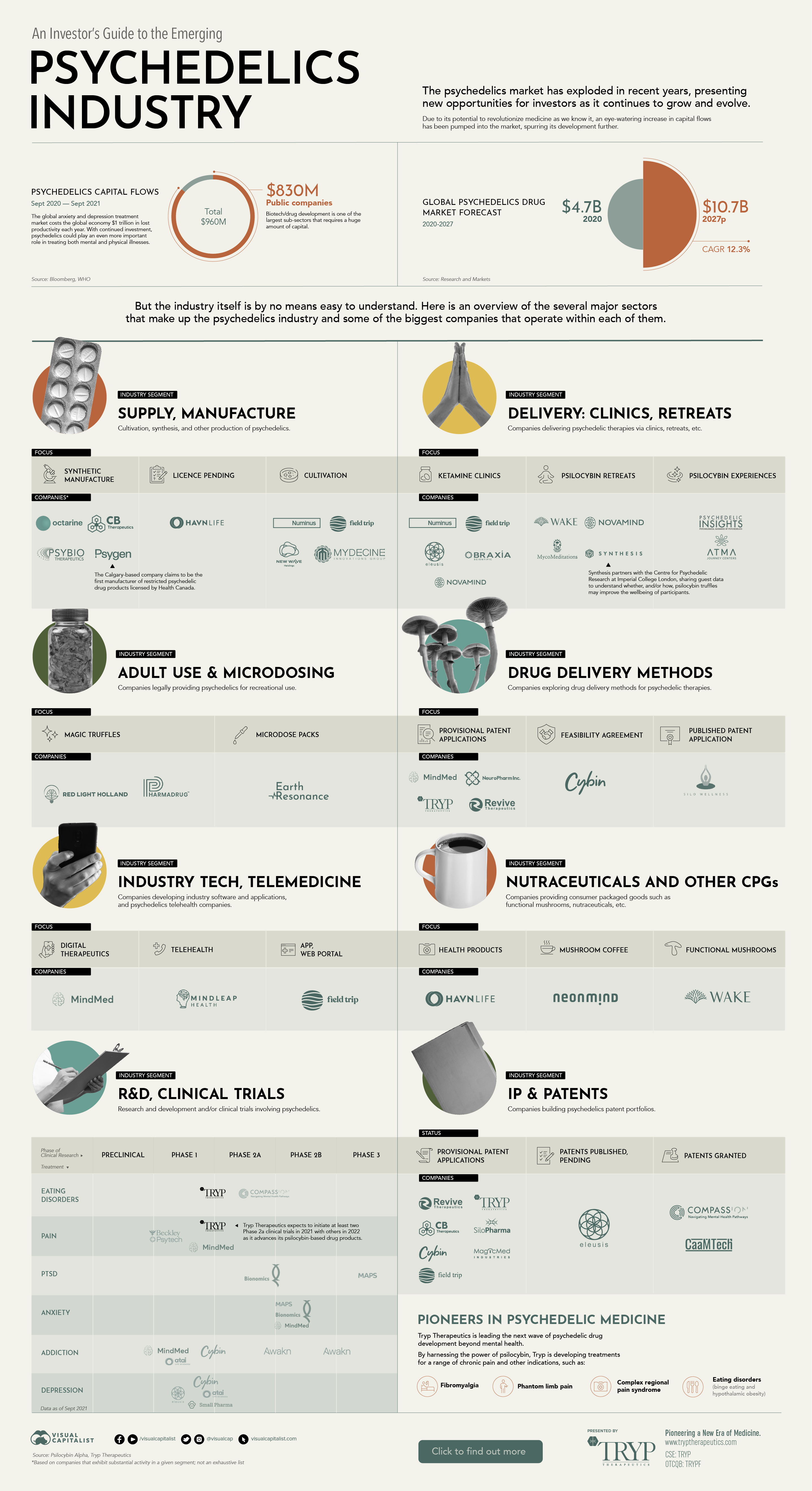 Investing in psychedelics infographic