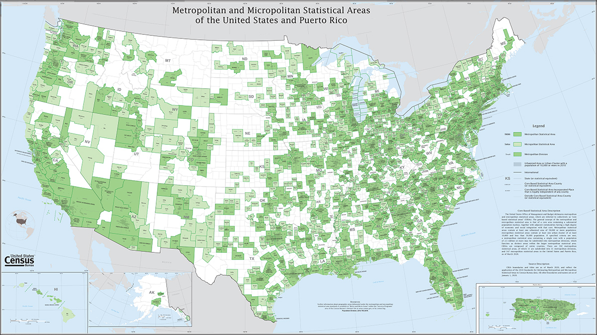 Metropolitan Statistical Areas of the United States