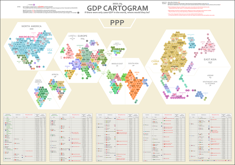 Map of Global Wealth Distribution PPP