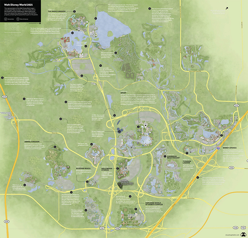 The 50 Year Evolution of Walt Disney World in Maps - 59