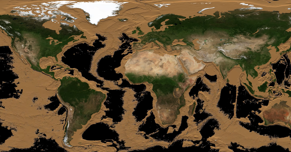 Draining the World’s Oceans to Visualize Earth’s Surface Share