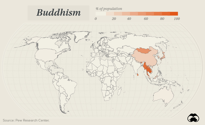 Buddhism Map