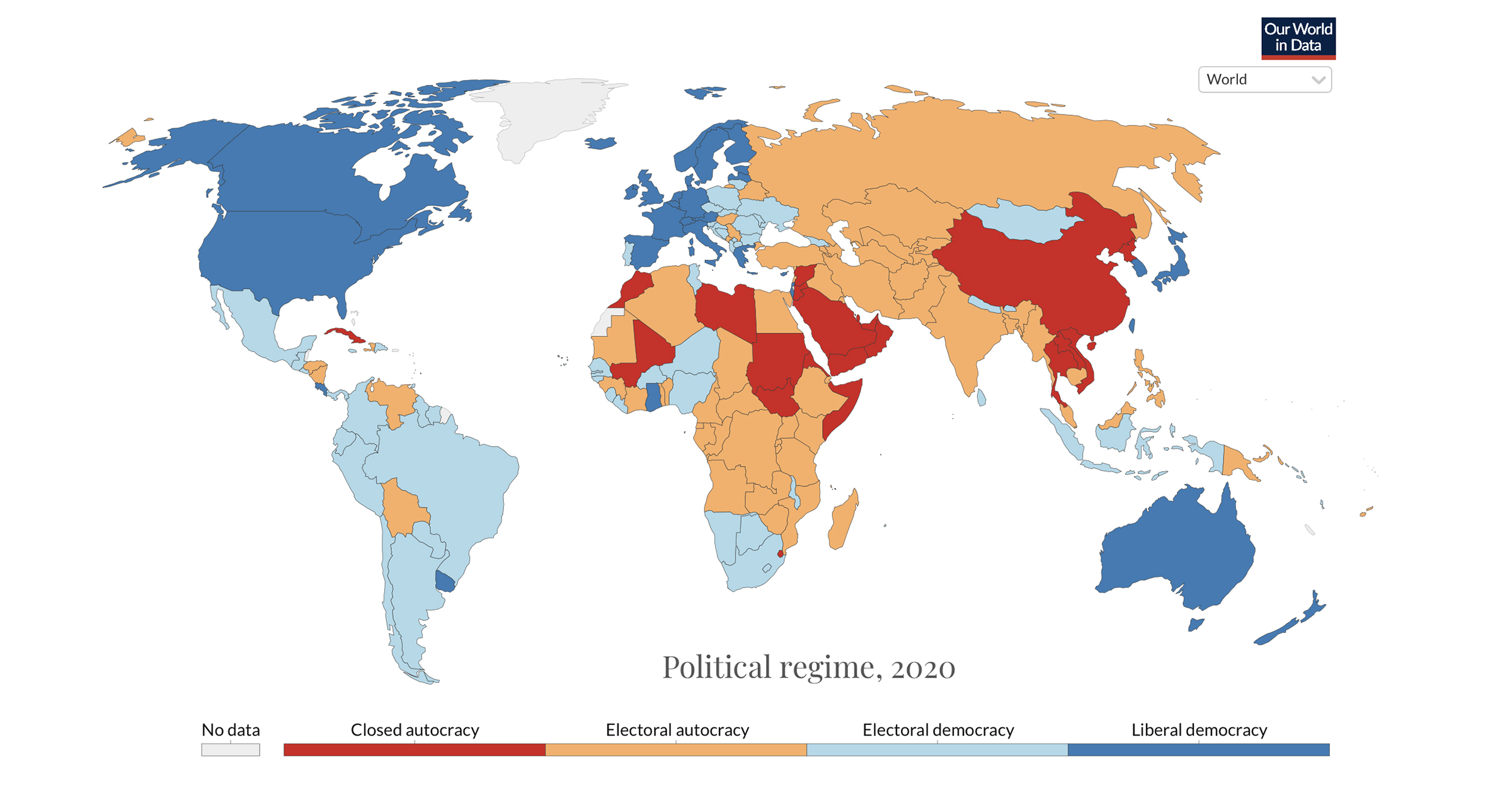 Mapped 0 Years Of Political Regimes By Country