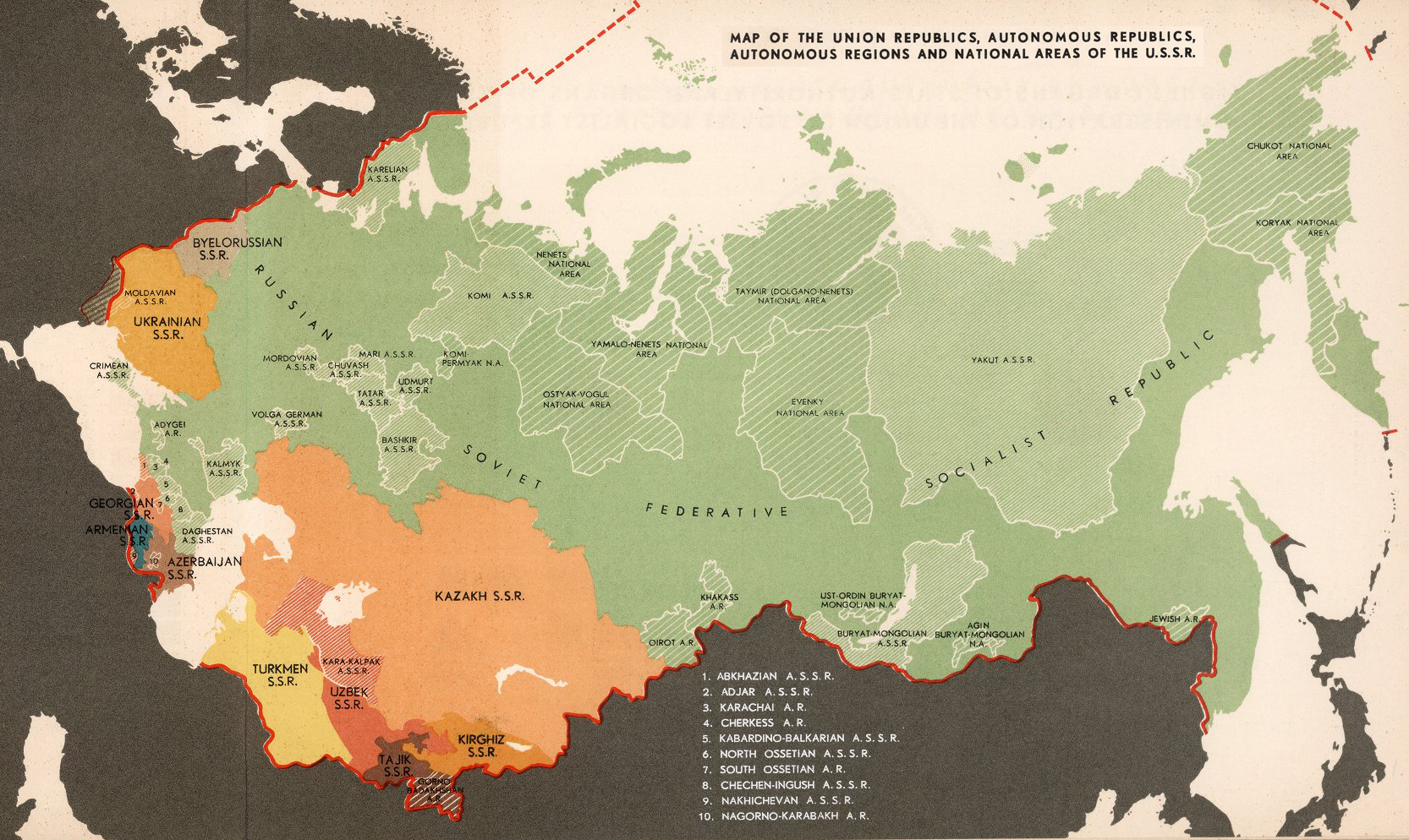 4 Historical Maps that Explain the USSR - 1930's