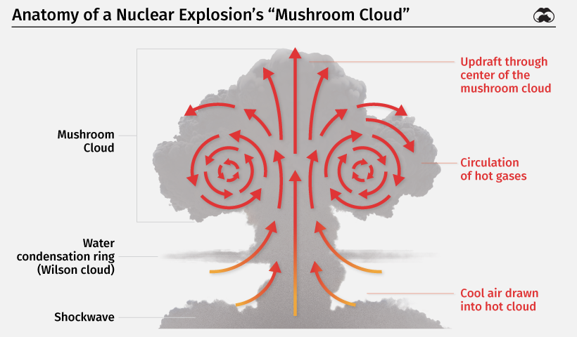 核爆炸蘑菇云的解剖