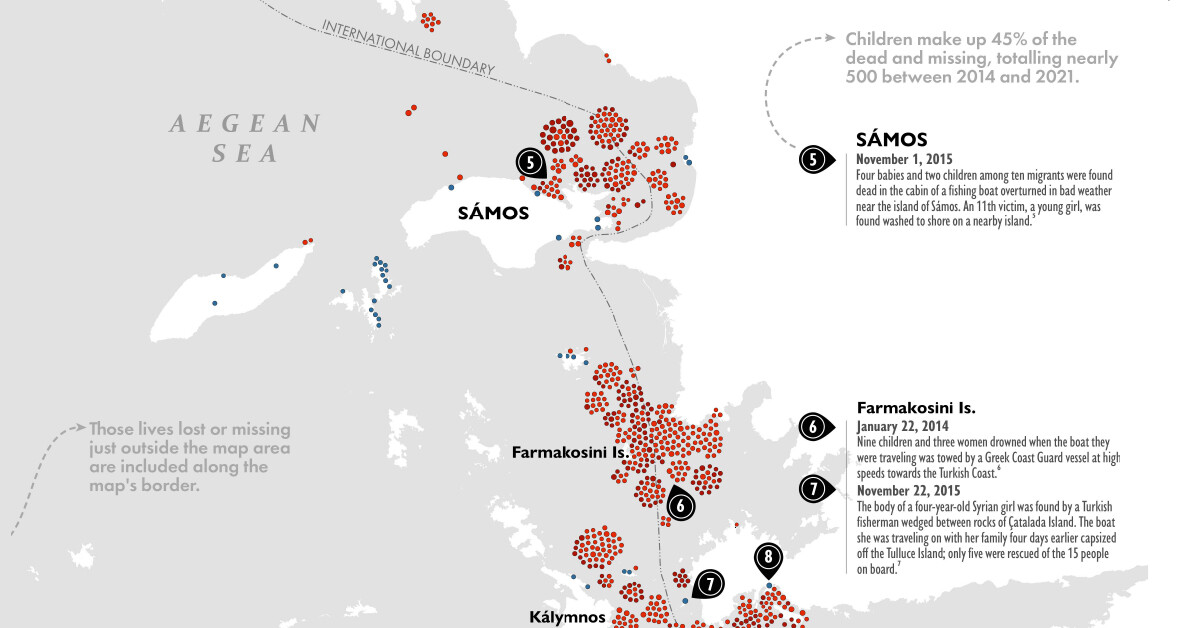 Map of Missing Migrants along the Eastern Mediterranean