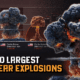 infographic comparing the top 10 largest nuclear explosions