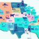 Map of the most common export in each U.S. state