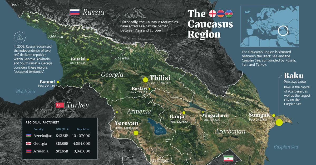 Caucasus Political Map