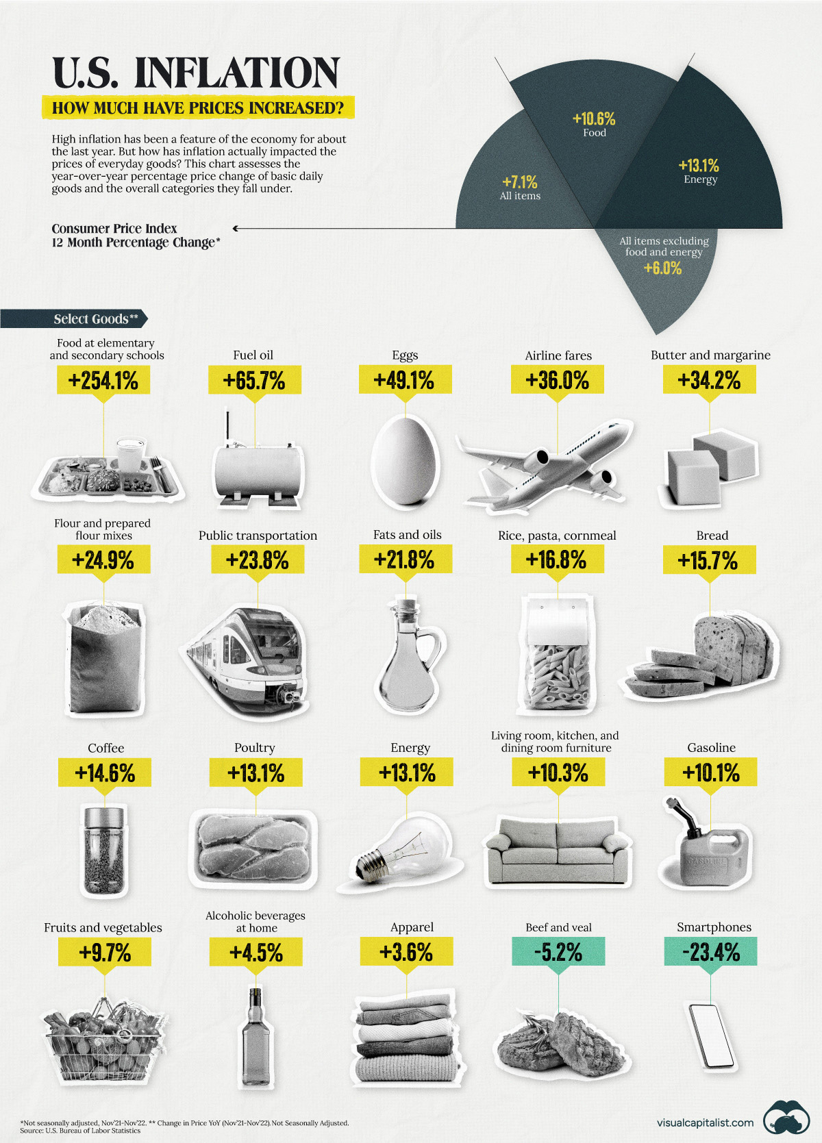 u.s. inflation by goods infographic