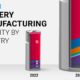 battery manufacturing capacity by country infographic