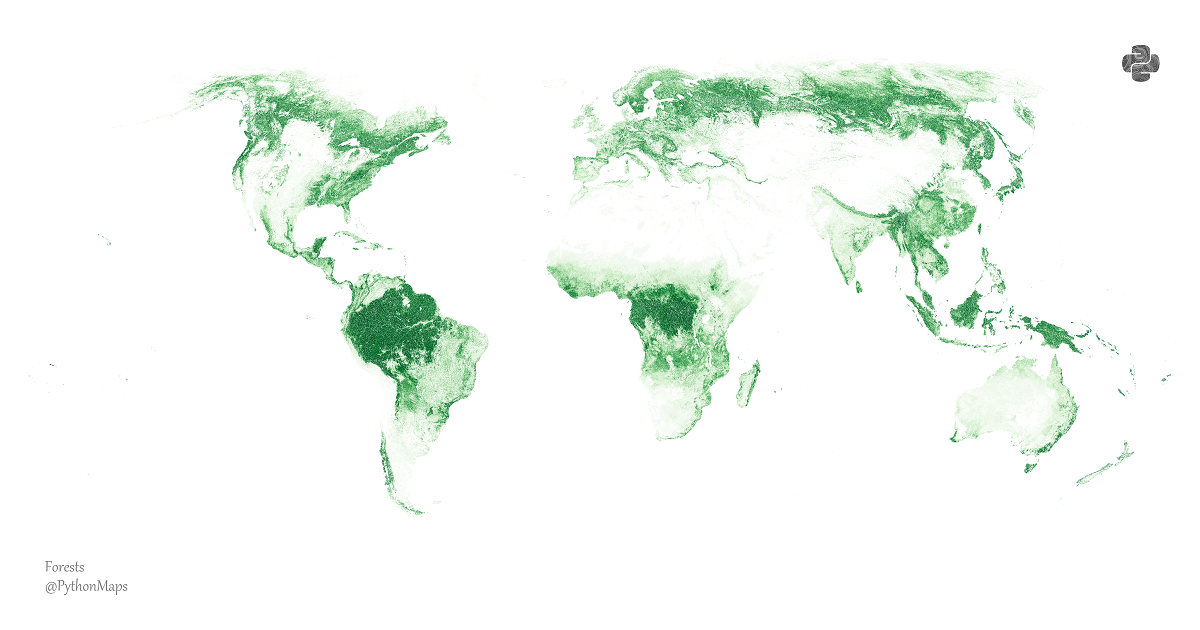 Map of the world's forests