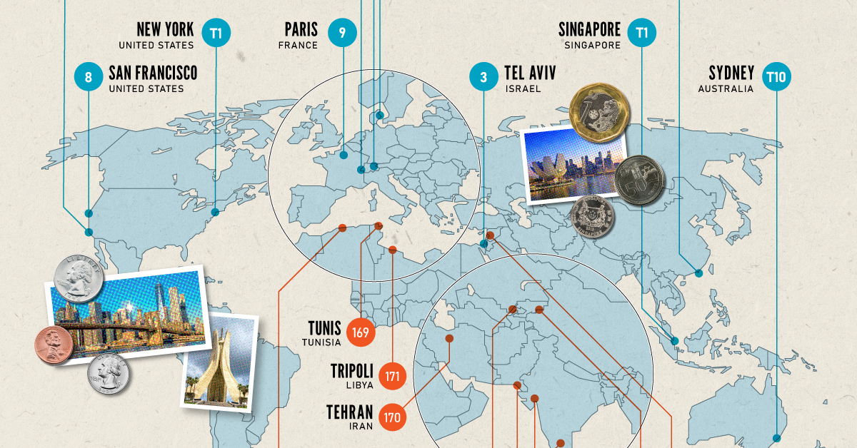 Most and Least Expensive Cities 2022