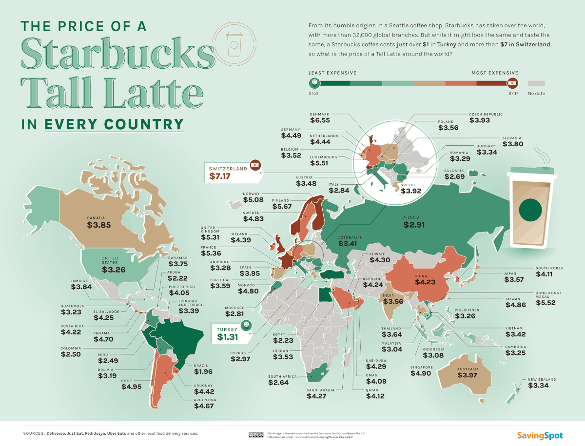 New map reveals how much every country's top r earns