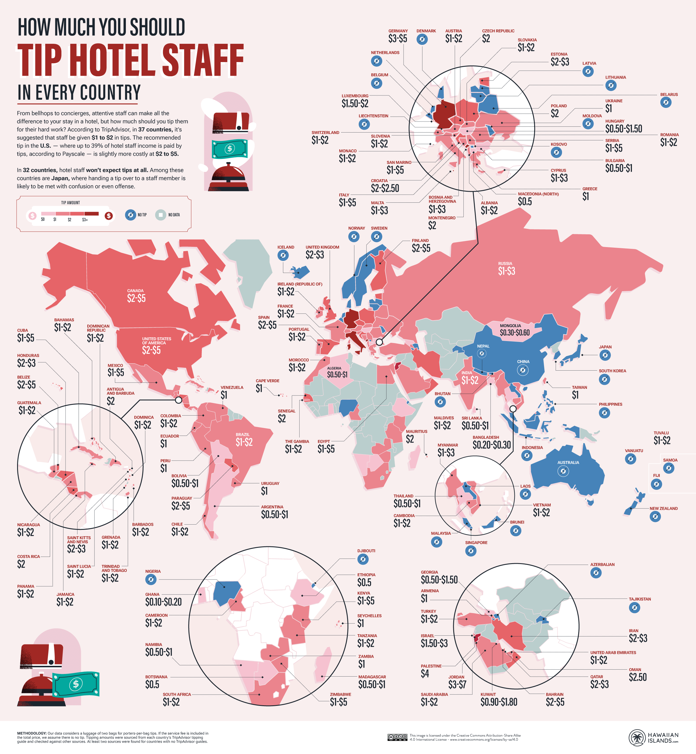 How Much You Should Tip Hotel Staff